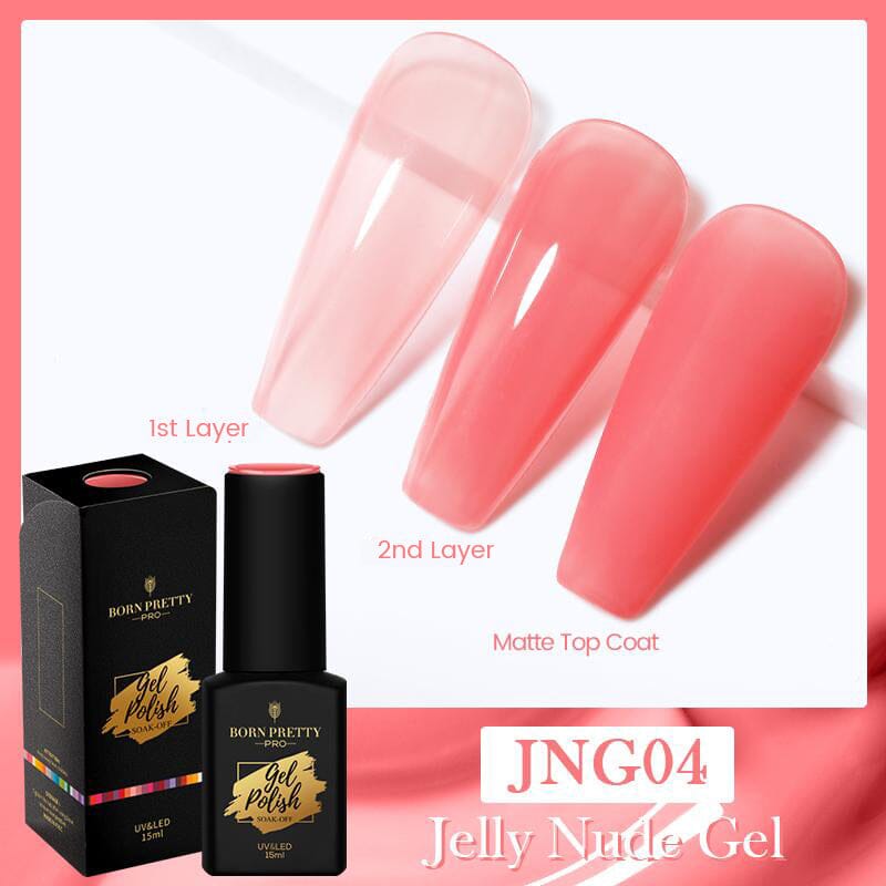 Jelly Nude Gel Polish 15ml Gel Nail Polish BP PRO JNG04 