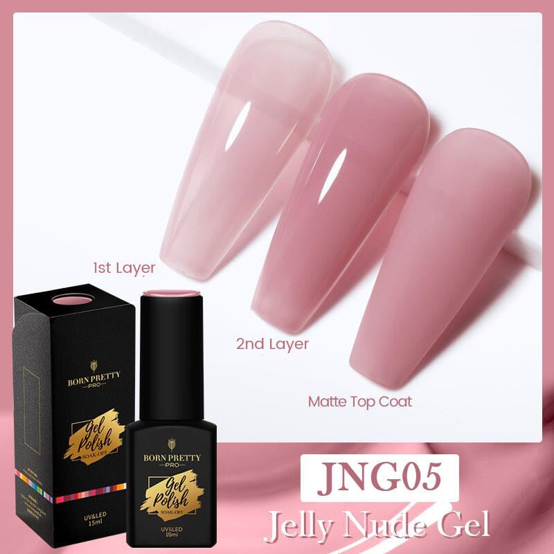 Jelly Nude Gel Polish 15ml Gel Nail Polish BP PRO JNG05 