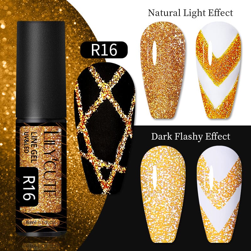 Reflective Glitter Line Gel 5ml Gel Nail Polish LILYCUTE R16 