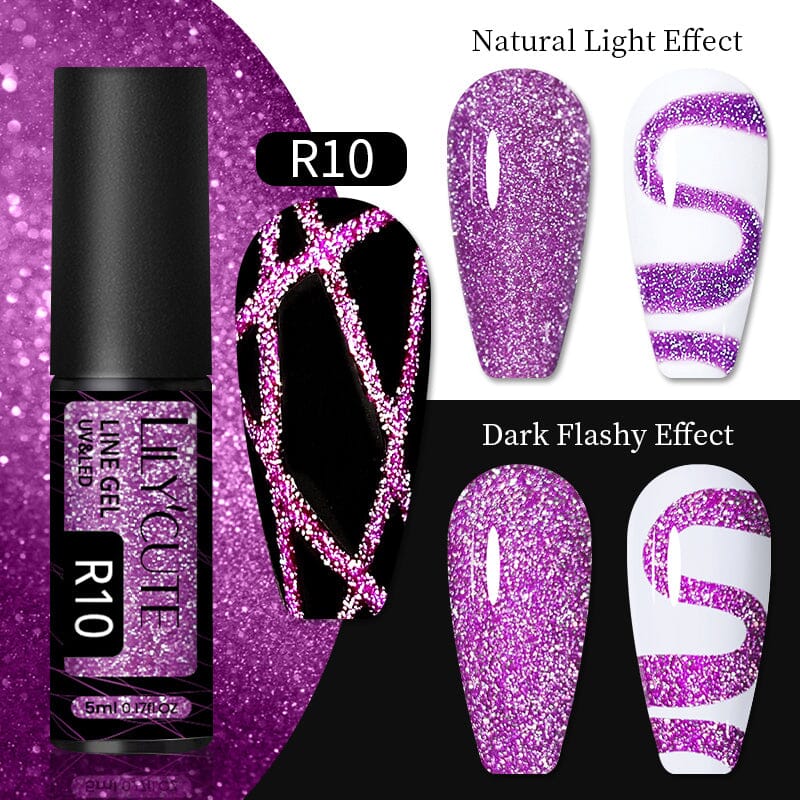 Reflective Glitter Line Gel 5ml Gel Nail Polish LILYCUTE R10 