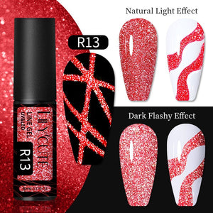 Reflective Glitter Line Gel 5ml Gel Nail Polish LILYCUTE R13 
