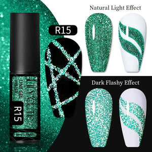 Reflective Glitter Line Gel 5ml Gel Nail Polish LILYCUTE R15 