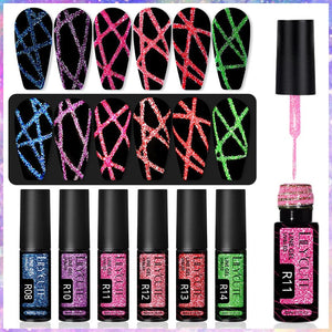 Reflective Glitter Line Gel 5ml Gel Nail Polish LILYCUTE 