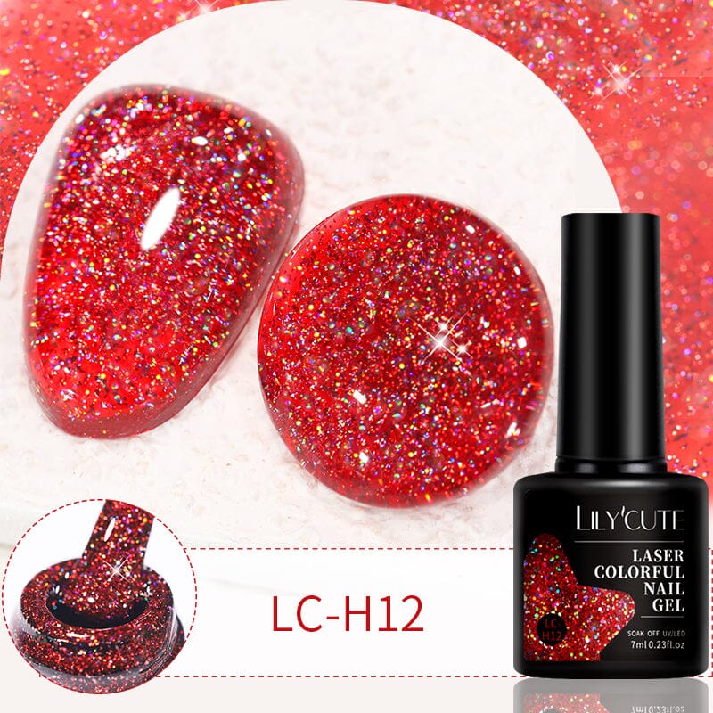 Glitter Colorful Nail Gel 7ml Gel Nail Polish LILYCUTE LC-H12 