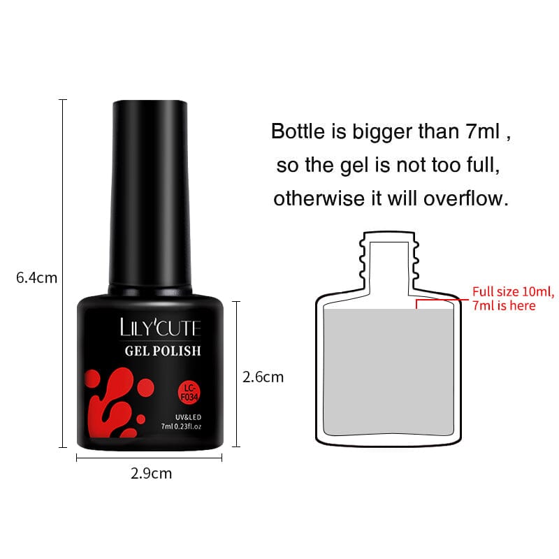 Color Gel Nail Polish 7ml Gel Nail Polish LILYCUTE 