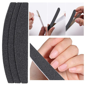 5pcs Black Nail Files 100/100 Tools & Accessories No Brand 