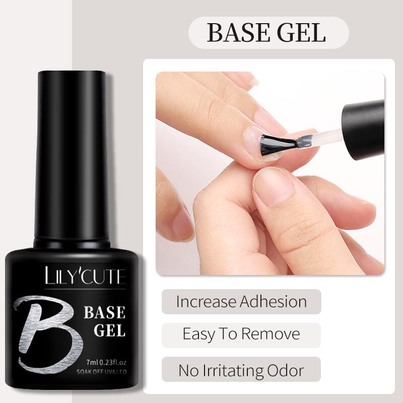 Base Top Coat 7ml Base & Top Coat LILYCUTE Base Gel 