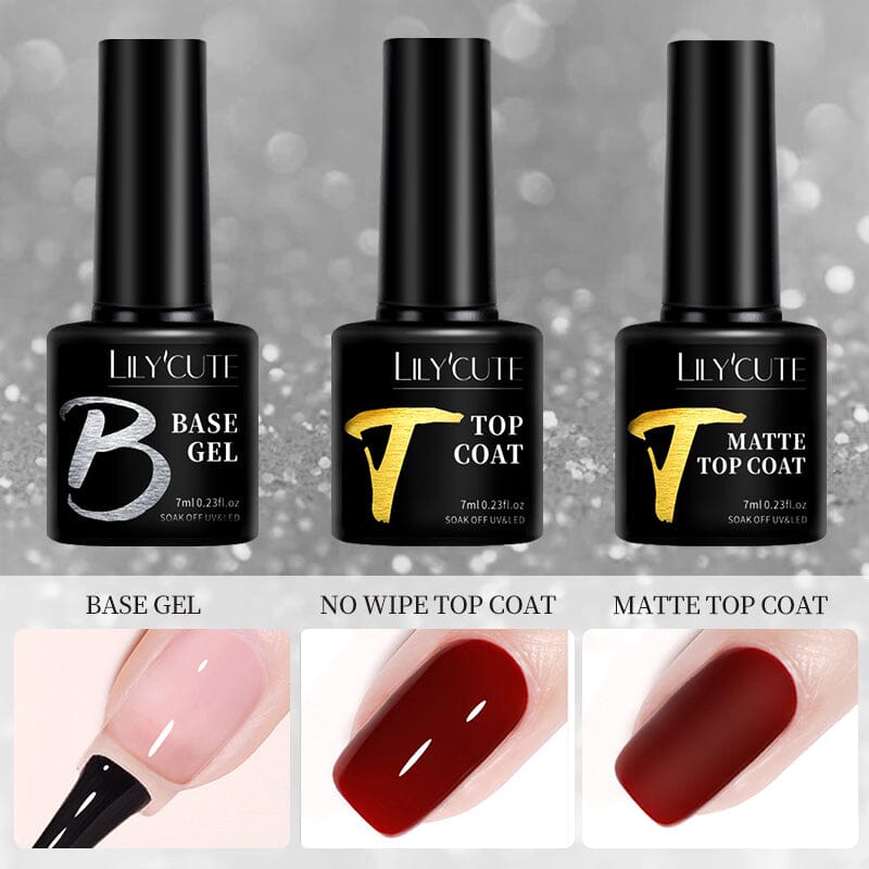 Base Top Coat 7ml Base & Top Coat LILYCUTE 