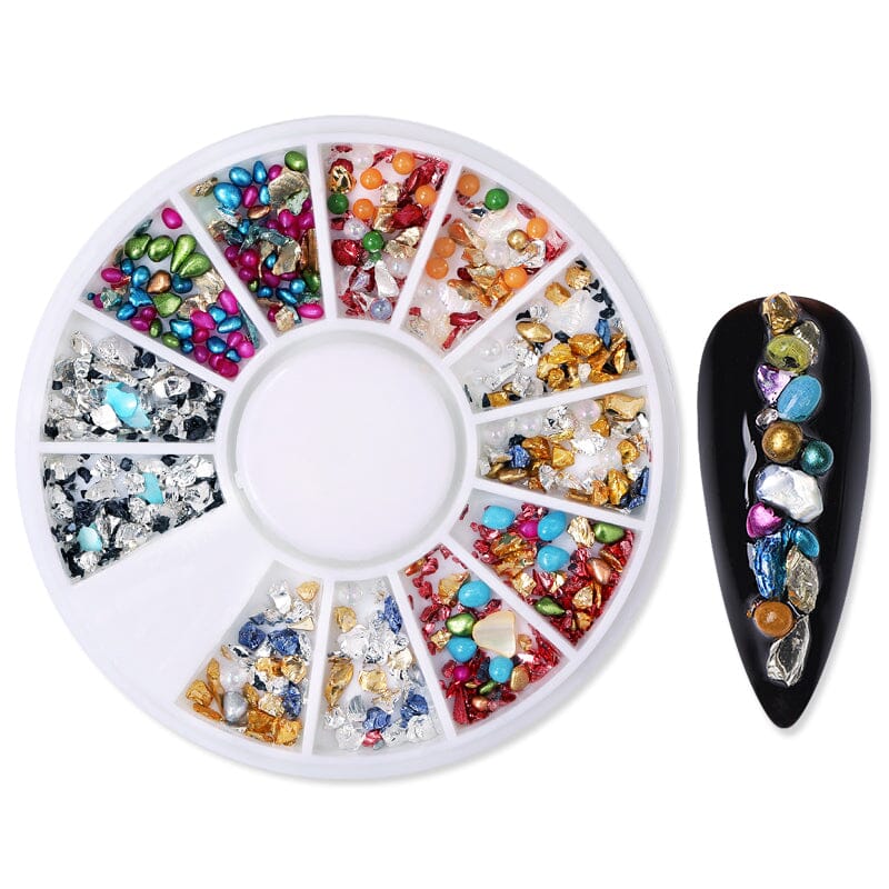 Stones Foils #02 Nail Decoration in Wheel Nail Art No Brand 