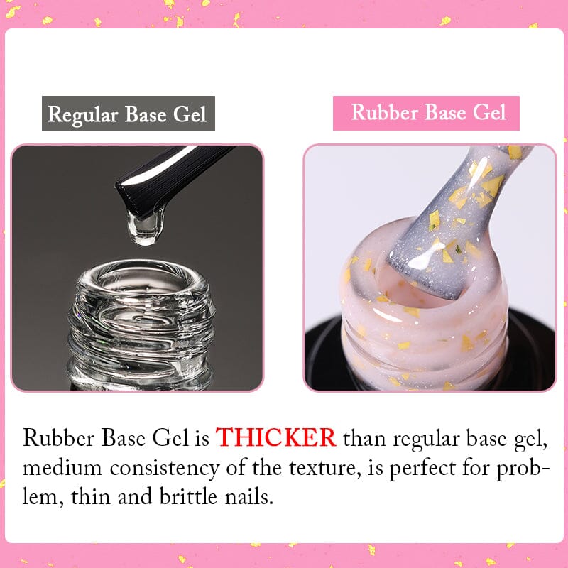 Gold Glitter Rubber Base Gel 7ml Clearance UR SUGAR 