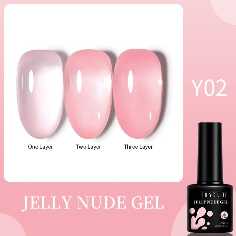 Pink Nude Jelly Gel 7ml Gel Nail Polish LILYCUTE LC-Y02 