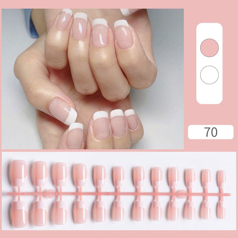 24pcs Press on Nails Gradient Nails Fake Nail Tips Nail Tips No Brand 