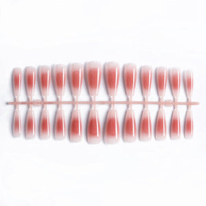 24pcs Press on Nails Gradient Nails Fake Nail Tips Nail Tips No Brand A73 
