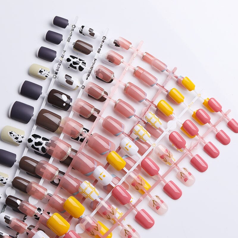24pcs Press on Nails Gradient Nails Fake Nail Tips Nail Tips No Brand 