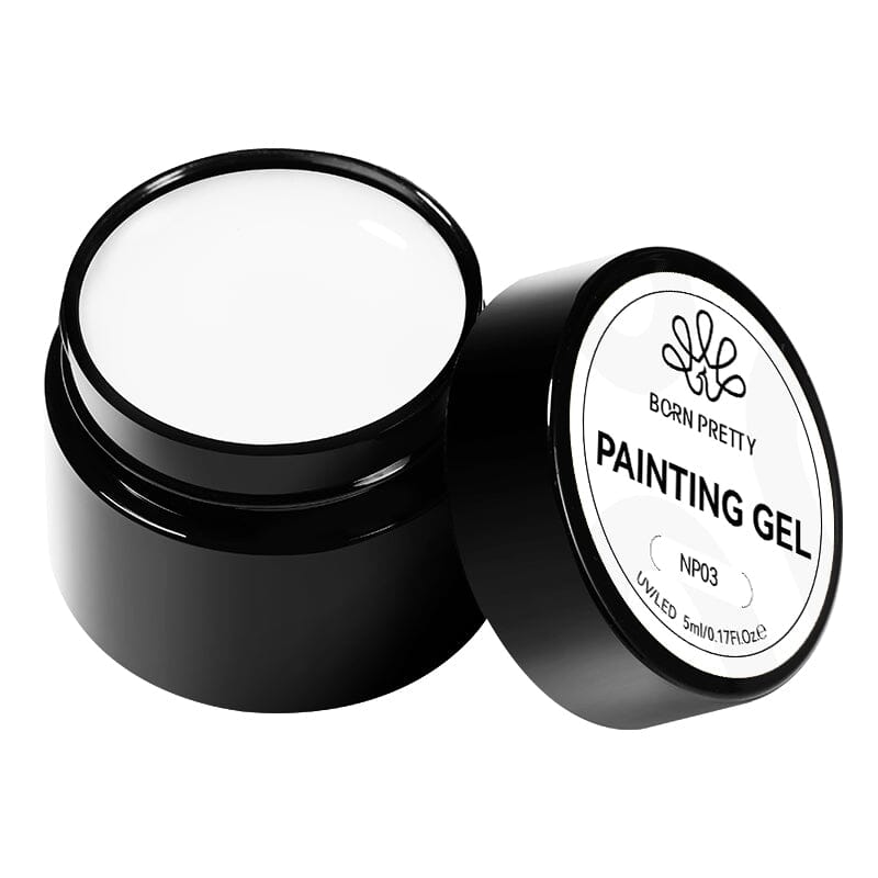 2 in 1 Painting Gel NP03 White 5ml Gel Nail Polish BORN PRETTY 
