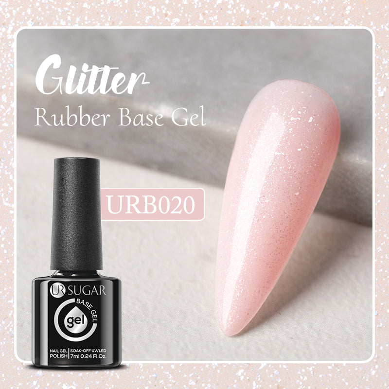 Glitter Rubber Base Gel URB020 7ml