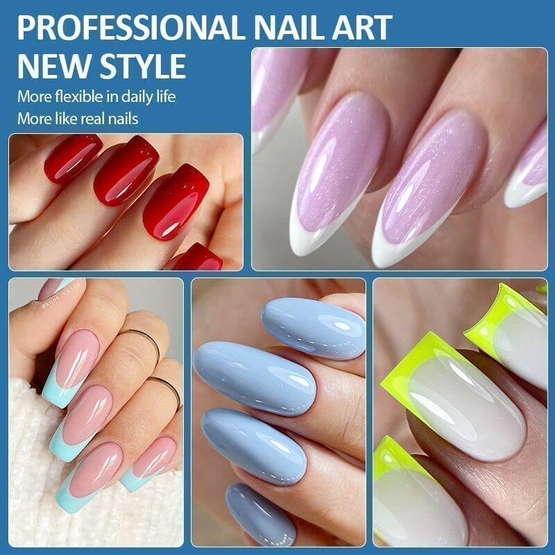 120pcs Square Half Matte Clear False Nail Tips 07 Nail Tips KOSKOE 