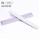 5pcs Nail Files Set 100/180 Tools & Accessories No Brand 01 