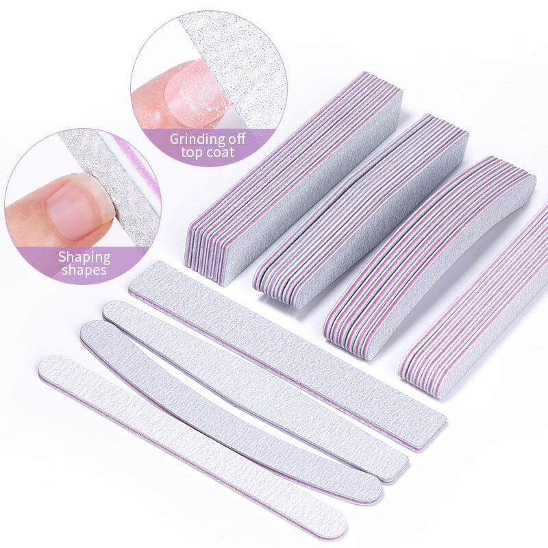 5pcs Nail Files Set 100/180 Tools & Accessories No Brand 