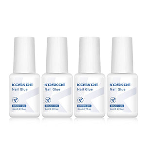4pcs Nail Glue 8ml Nail Tips KOSKOE 