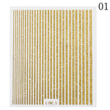 Glitter Line 3D Nail Sticker Clearance No Brand 01 