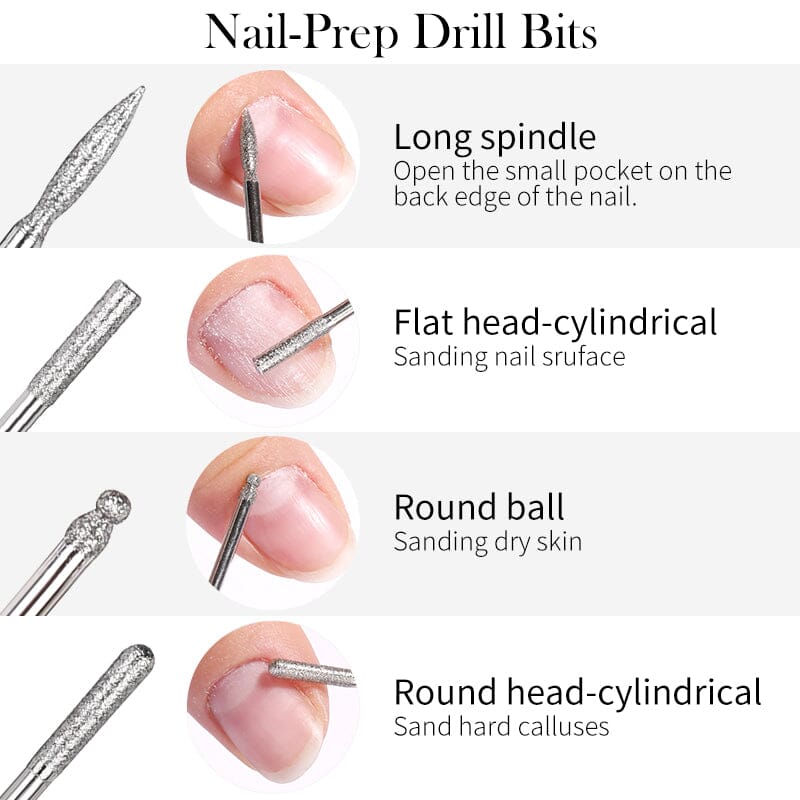 7pcs Nail Drill Bits Set #07 Tools & Accessories No Brand 