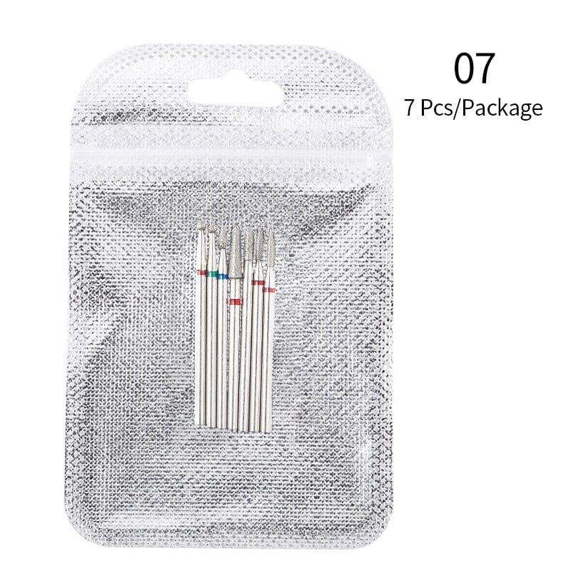 7pcs Nail Drill Bits Set #07 Tools & Accessories No Brand 