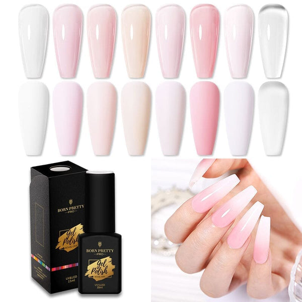15ml Rubber Base Gel RBG02 Gel Nail Polish BORN PRETTY 