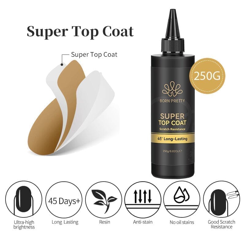 Base Gel Top Coat 250g Gel Nail Polish BORN PRETTY 