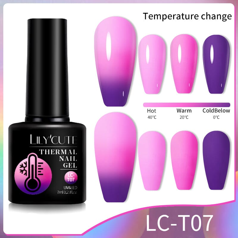 Thermal Nail Gel Polish 7ml Gel Nail Polish LILYCUTE LC-T07 