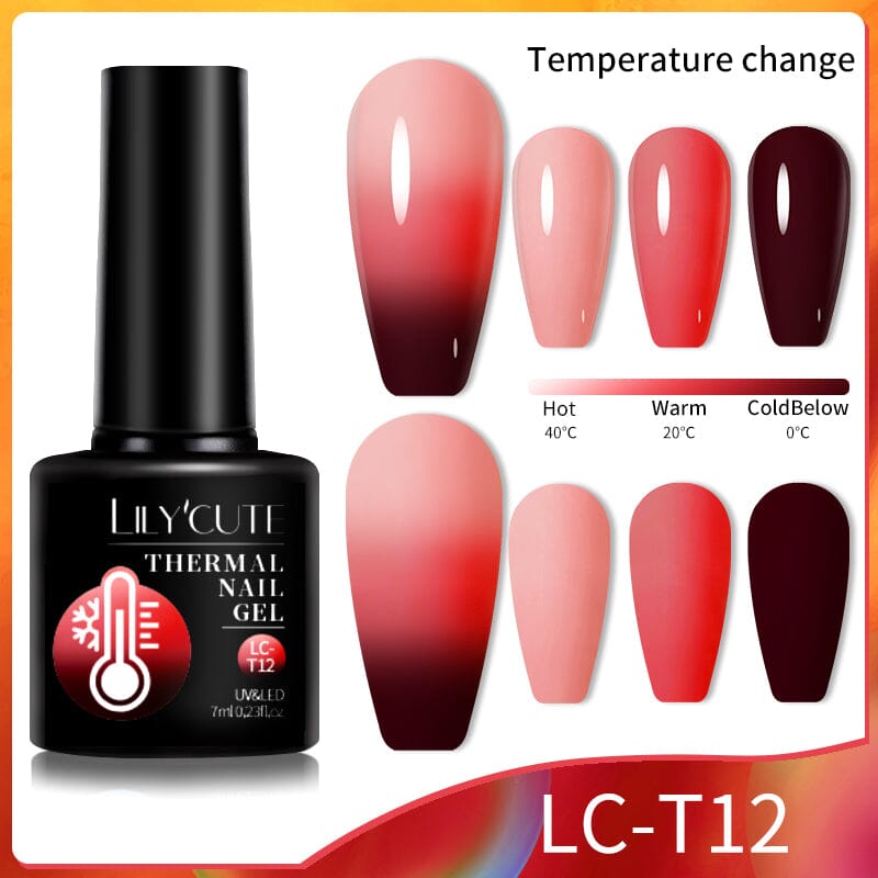 Thermal Nail Gel Polish 7ml Gel Nail Polish LILYCUTE LC-T12 