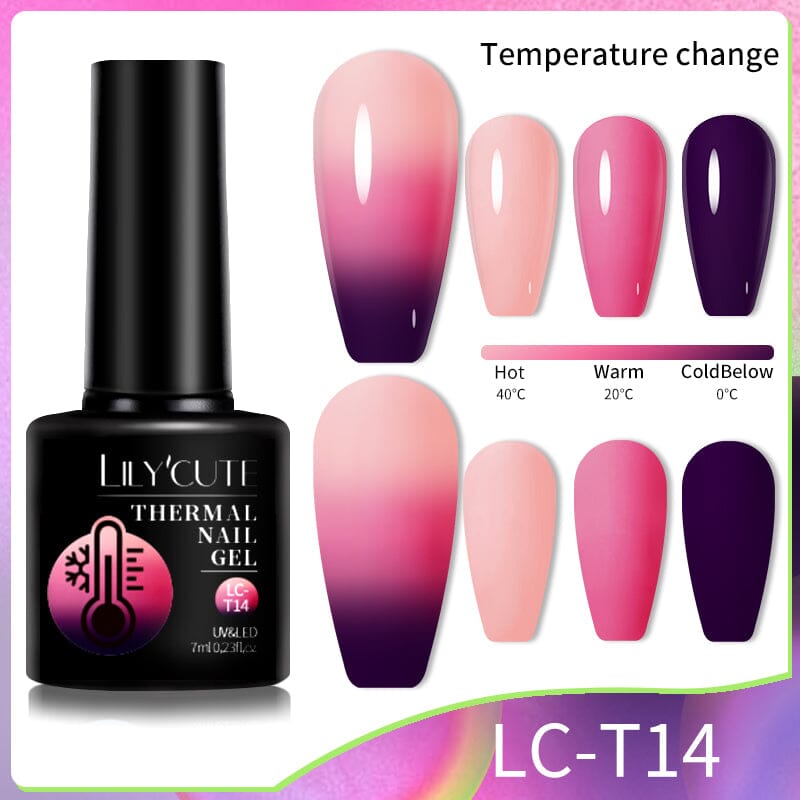Thermal Nail Gel Polish 7ml Gel Nail Polish LILYCUTE LC-T14 