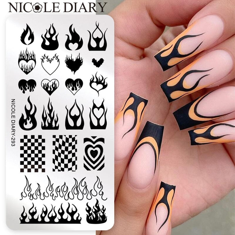 Stamping Plate NICOLE DIARY-293 Nail Stamping NICOLE DIARY 