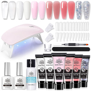 6 Colors Extension Nail Gel Starter Kit Gel Nail Polish BORN PRETTY 