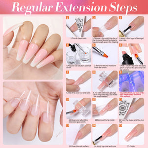 6 Colors Extension Nail Gel Starter Kit Gel Nail Polish BORN PRETTY 