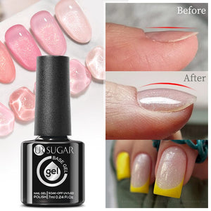 Glitter Rubber Base Gel URB021 7ml Base & Top Coat UR SUGAR 