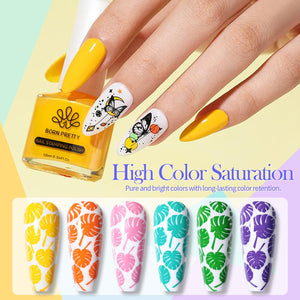 [US ONLY] 12 Colors Nail Stamping Polish Set Basic 10ml Nail Art BORN PRETTY 