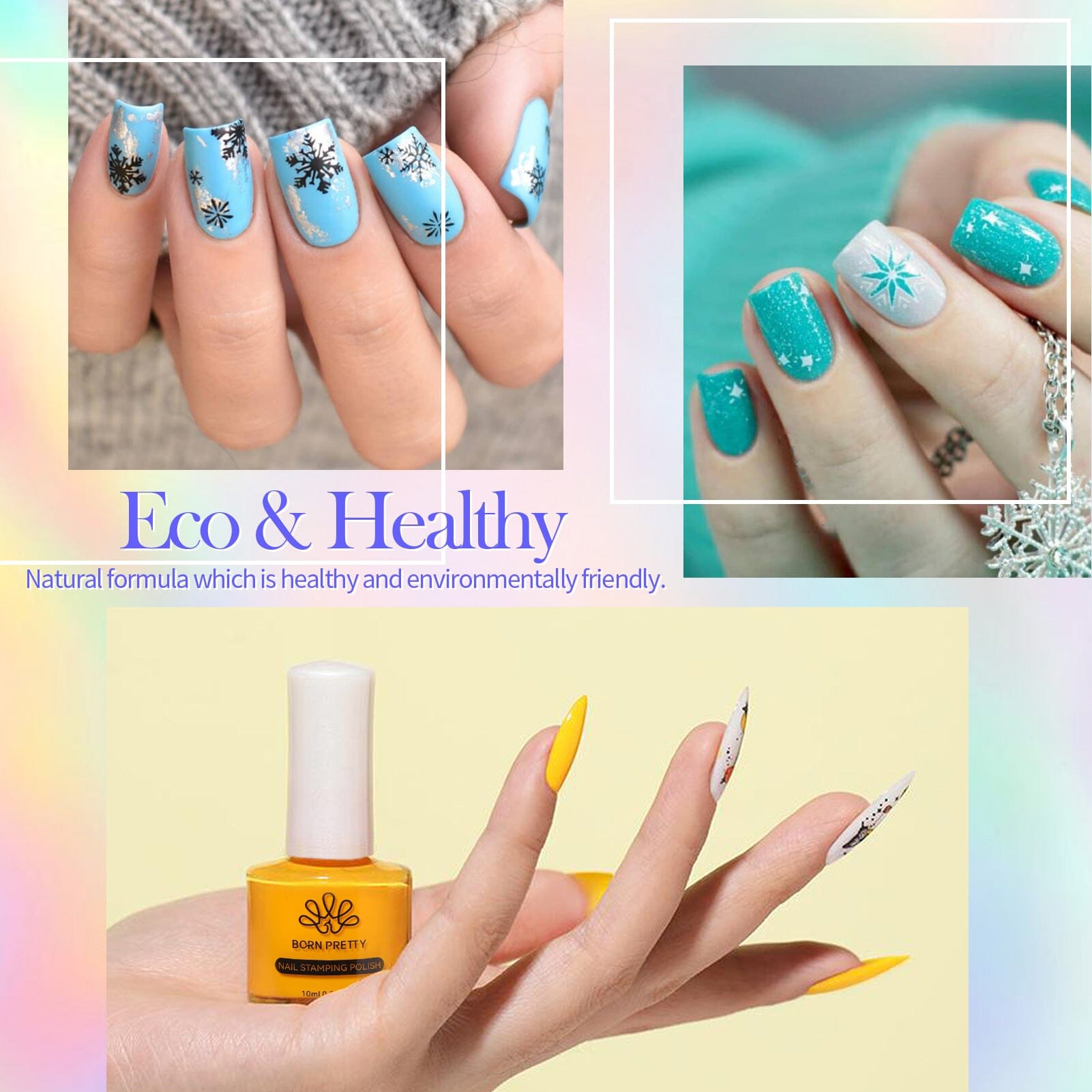 [US ONLY] 12 Colors Nail Stamping Polish Set Basic 10ml Nail Art BORN PRETTY 