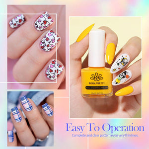 [US ONLY] 12 Colors Nail Stamping Polish Set Basic 10ml Nail Art BORN PRETTY 