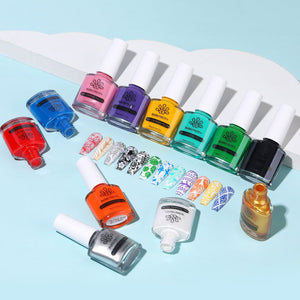 [US ONLY] 12 Colors Nail Stamping Polish Set Basic 10ml Nail Art BORN PRETTY 