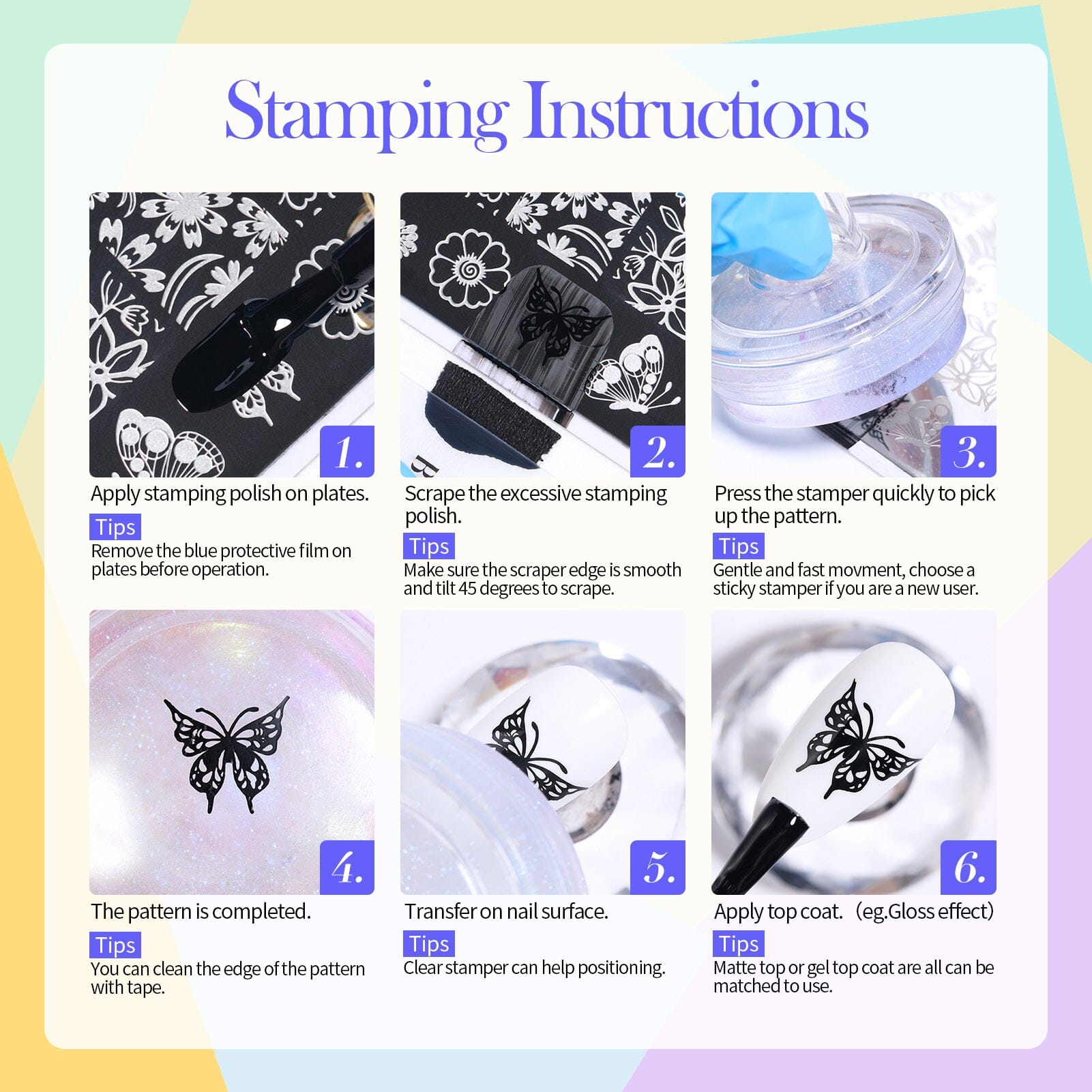 12 Basic Colors Nail Stamping Polish 10ml Nail Art BORN PRETTY 
