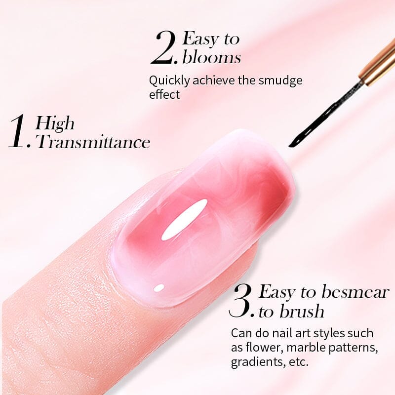 [US ONLY] Clear Watercolor Gel Polish 15ml Gel Nail Polish BORN PRETTY 