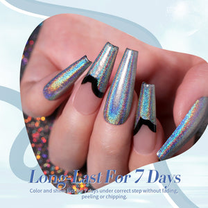 Silver Iridescent Nail Polish 10ml Nail Polish BORN PRETTY 