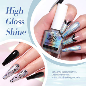 Silver Iridescent Nail Polish 10ml Nail Polish BORN PRETTY 