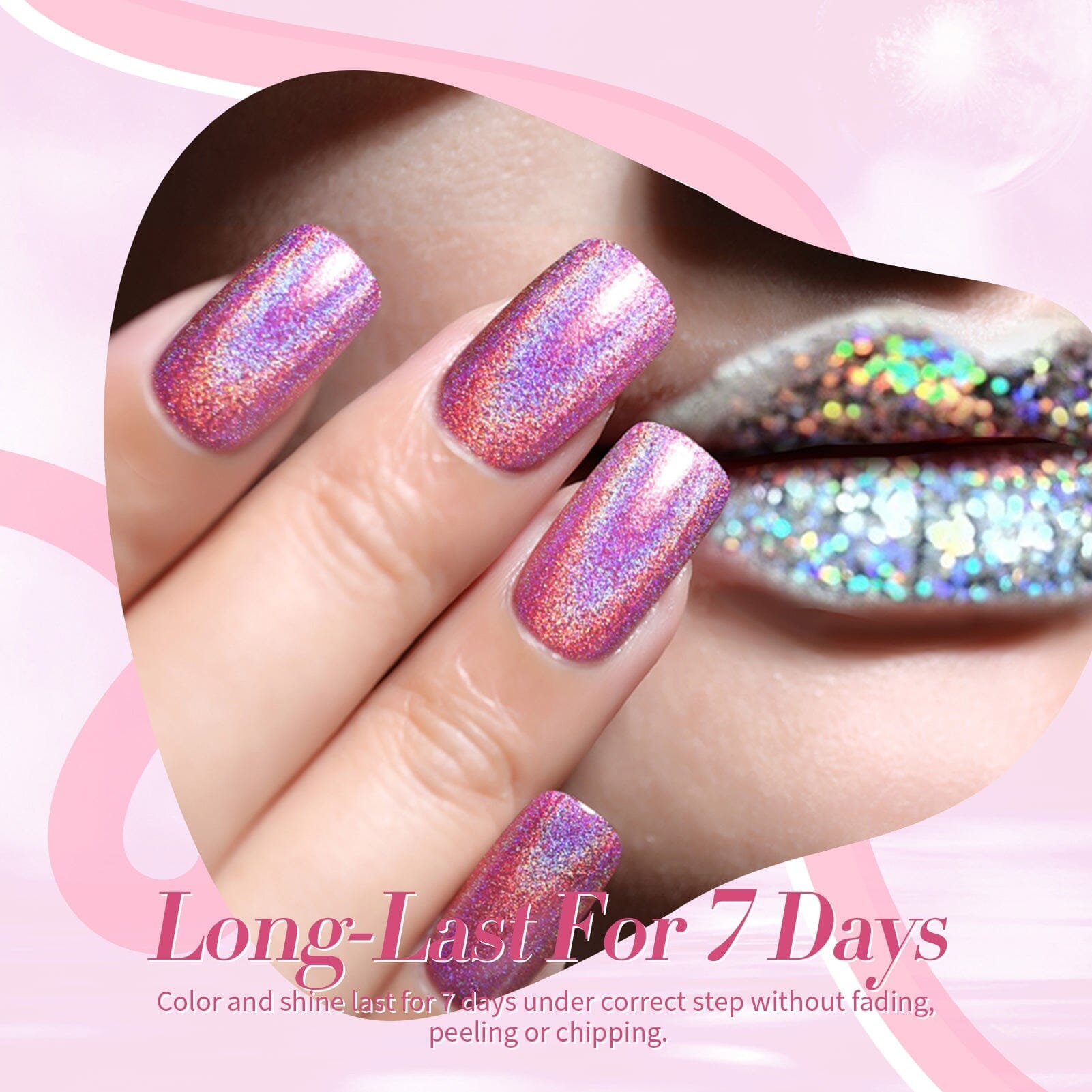 Pink Iridescent Nail Polish 10ml Nail Polish BORN PRETTY 