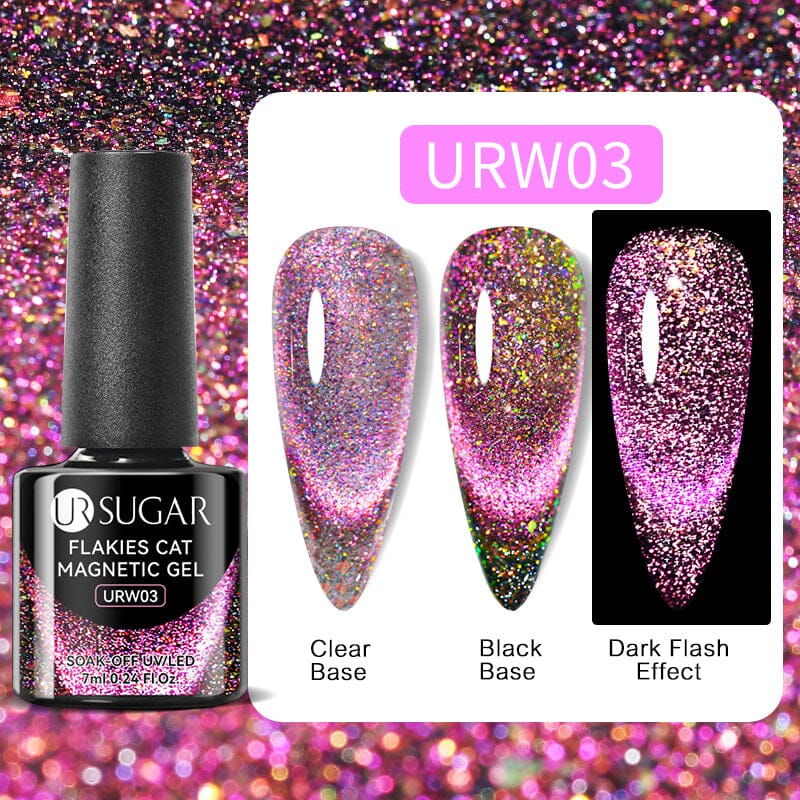 Flakies Cat Magnetic Gel 7ml Clearance UR SUGAR URW03 