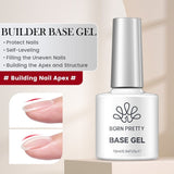 Base Top Coat 10ml Gel Nail Polish BORN PRETTY Builder Base Gel 