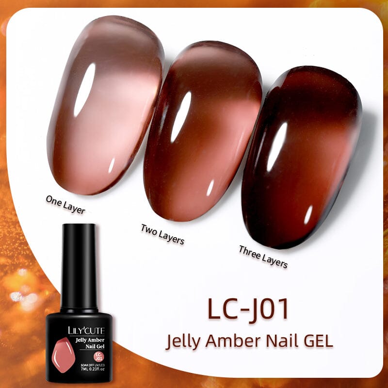 Jelly Amber Nail Gel 7ml Gel Nail Polish LILYCUTE LC-J01 