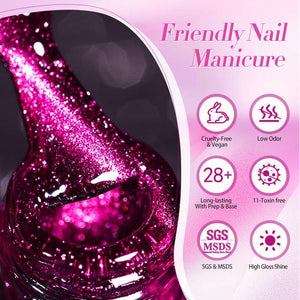 Cat Magnetic Gel Polish MY112 Dark Plum Sauce 10ml Gel Nail Polish BORN PRETTY 