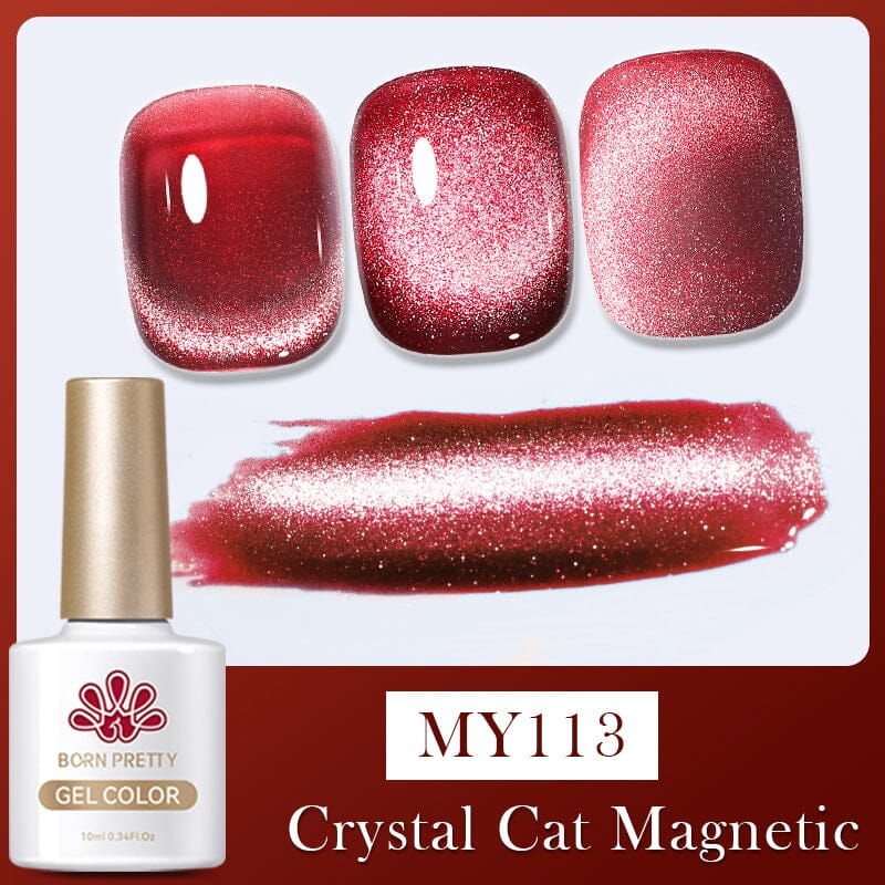 Amber Cat Magnetic Gel Polish 10ml Gel Nail Polish BORN PRETTY MY113 
